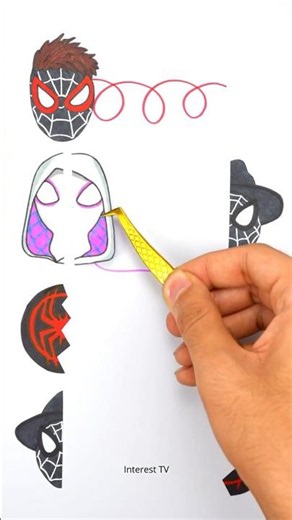 Miles Morales Spider Man Connect Puzzle Together Art Game ! #milesmorales #shorts