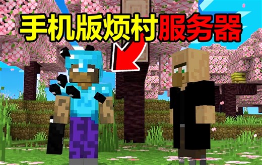用手机也能玩到我的世界烦村服务器啦！