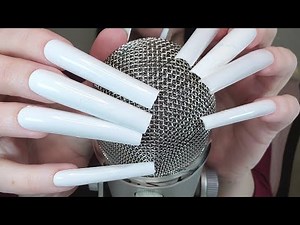 ASMR Microphone Scratching And Tapping With Extremely Long Nails | No Talking