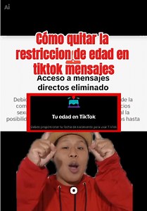 cómo quitar la restricción de edad en los mensajes de TikTok: Recupera el acceso a tus chats 🔓💬 ¿TikTok restringió tus mensajes por detectar que eres menor de edad o no puedes usar los chats? Esta limitación puede deberse a la fecha de nacimiento registrada, la configuración de la cuenta o las políticas de seguridad de la plataforma. En este video te muestro qué opciones tienes para revisar tu edad, cómo solicitar una corrección si corresponde y qué hacer si la restricción sigue apareciendo. S