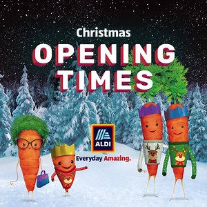 We are open even longer this Christmas, so you can get all your last minute shopping in before the big day! Check out our Christmas opening times below 👇 | Aldi Ireland