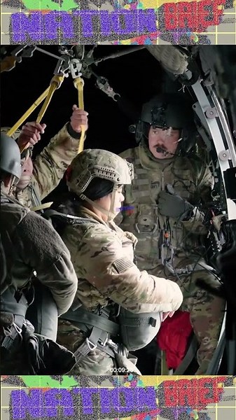 U.S. Army Airborne Brigade conduct static line airborne jump