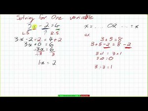 How to Learn Solving for One unknown Variable Grade 9