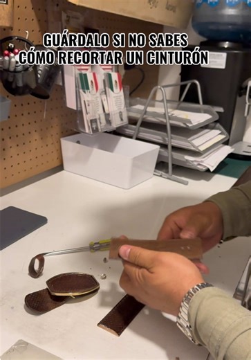 Cómo recortar un cinturón fácilmente