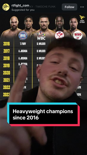 Who’s been the best in this era? #boxing🥊 #heavyweight #champions #2016 #fyp