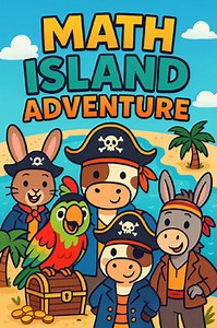 Math Island Adventure: Printable Pirate-Themed Board Game, 1st Grade Math