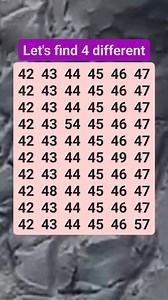 Let's find 4 different #brainteaser #puzzle #puzzlelover #puzzlesolving | IQ Check