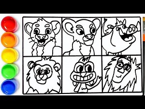 Drawing The Lion King-Simba Mufasa Nala and others | Drawing For Kids | Mufasa: The Lion King