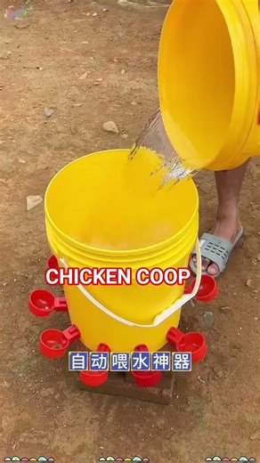 Rural This homemade #automatic waterer is convenient and easy to feed chickens, and it is.#1
