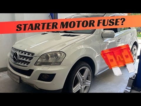 Mercedes W164 Starter Motor fuse relay location replacement ML280 ML320 ML350 ML500 ML550 ML400 ML63