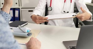 Doctor Submits Medical Document Patient Signature Stock Footage Video (100% Royalty-free) 1085549096 | Shutterstock