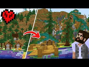 I Transformed a Village in Hardcore Minecraft Lets Play!