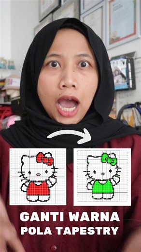Cara Ganti Warna Pola Tapestry di Stitch Fiddle | Tutorial Singkat #shorts