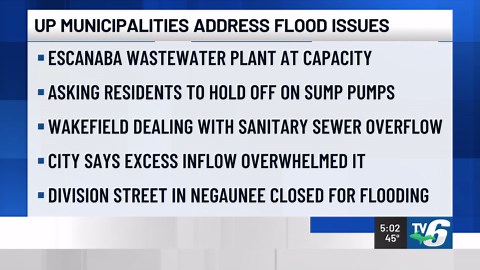 Escanaba officials: Redirect all sump pumps to streets ASAP