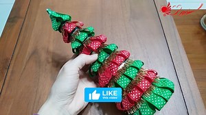 If you love traditional décor, you will absolutely adore this red/emerald metallic ribbon Christmas tree craft. They are perfect for holiday decor or holiday gifting! This project is perfect to make on a rainy Fall day. Just turn on one your favorite Christmas movies and relax while making some of these traditional ribbon Christmas tree decorations. If you love traditional décor, you will absolutely adore this red/emerald metallic ribbon Christmas tree craft. They are perfect for holiday decor o