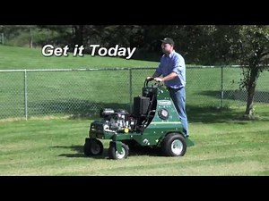 Turfco TurnAer XT8 stand on aerator