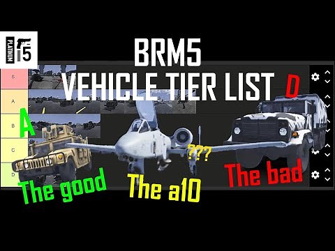 (OUTDATED) Brm5 Vehicle Tier List | ROBLOX BLACKHAWK RESCUE MISSION 5