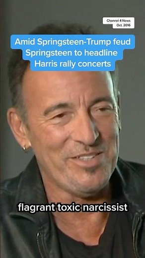 Amid Springsteen-Trump feud Springsteen to headline Harris rally concerts