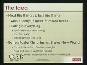 Technology Management Program UCSB: New Venture