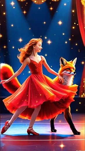 AGT : Girl’s Magical Fusion into a Ruby Fox in Perfect Harmony #ai #agtmagicians #magic #harmony