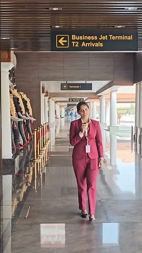 Customer service agent serving a passenger at an airport