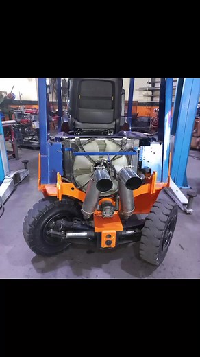 Custom V8 Toyota Forklift with Powerflow Exhaust in Cape Town