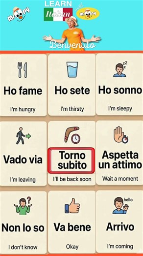 Everyday Italian Mini Sentences 🇮🇹 | Speak Italian Fast with Mr Oopy