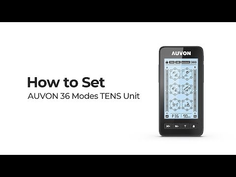 How to use AUVON Touchscreen TENS Unit Muscle Stimulator|36 ModeTENS Machine