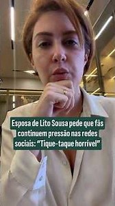 Lito Sousa's wife asks fans to keep up the pressure on social media: "A horrible ticking clock"