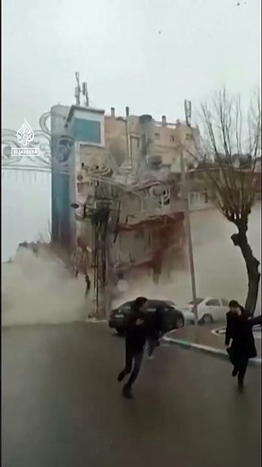 Video shows building collapsing after Turkey quake | Al Jazeera Newsfeed