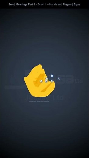 Emoji Meanings Part 3 - Short 1 - Hands and Fingers | Signs | English Vocabulary