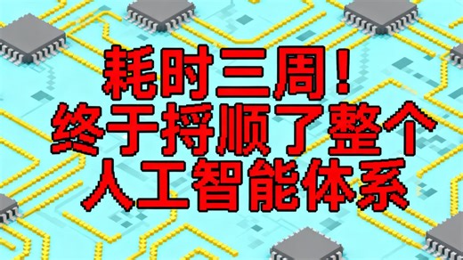 花了3周，我终于把整个人工智能体系捋顺了！0基础、学生、转行人都能看懂的AI全地图（ML·DL·CV·NLP·大模型）