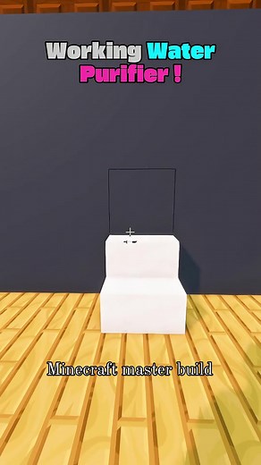 Minecraft working water purifier 🤯 #minecraft #fypシ #facebookviral #fblifestyle #waterpurifier | Minecraft Master Build