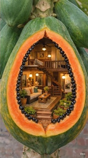 papaya ke andar ghar #viral #funny #facts #entertainment # #shorts #shortvideo #ytshorts #yt