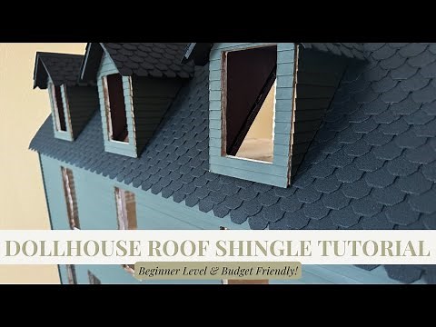 Budget-Friendly Dollhouse Roof Shingle Tutorial
