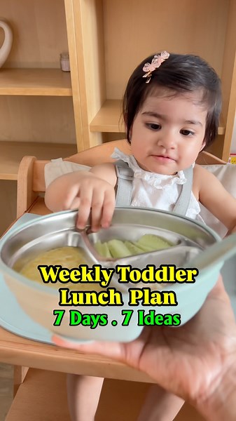 What My Toddler Eats for Lunch in a Week 🍱 | 7 Easy & Healthy Toddler Lunch Ideas #shorts #babyfood