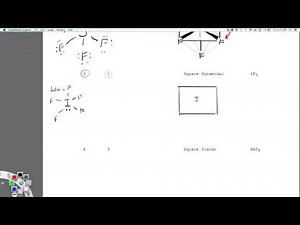 Square Pyramidal molecule 5 bonding pairs