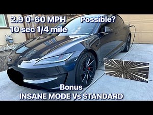 Tesla Model 3 Performance Quarter Mile Test | The Numbers Are Insane