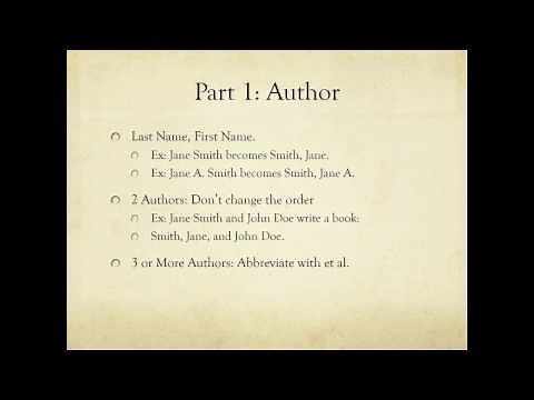 MLA 8th Edition Works Cited Tutorial