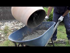 Mixing Mortar in a Mixer