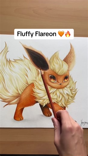 Fluffy Flareon Fan Art and Drawings
