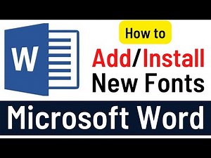How To Add Or Install New Fonts In Microsoft Word | Add Fonts In Word | Simple & Quick Tutorial