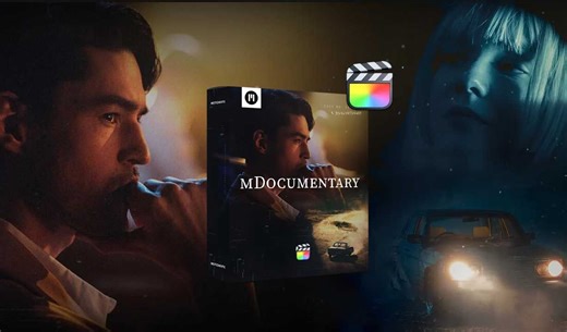 FCPX插件：72个叙事情绪电影美学冻结帧叠加字体排版时间线转场效果预设包 MotionVFX – mDocumentary for FCPX（10673）