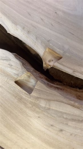 Minimal effort required when using @slabstitcher ! Genuinely a pleasure making inlays with their system #woodworking #handmade #customfurniture #philly | 2 Wheel Woodcraft