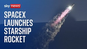 Watch live: Elon Musk's company SpaceX launches giant Mars rocket - with Trump watching on - World News