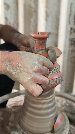 making of the potter's wheel 🌸 #trending #pottery #turke #making #ceramic #diy #viral #viralvideo