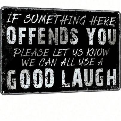 Vintage Metal Tin Sign 12x8 Inches, Retro Wall Art Garage Decor For Home Bar Man Cave, Funny Quotes Unique Gift For Men, Vintage Rustic Printed Tin Sign, Farmhouse Kitchen Wall Art, Country Metal Plaque, Retro Diner Sign, Man Cave Wall Decor Party,Baseball Party,Birthday Decarations,Room,Outside Decor,Yard Decor,Yard And Garden,House Decor,Wind Chime Hanging,Room Deocr,Wall Decor,Graduation,Customizable Things,Kitchen Deccor,Home Décor,Bathroom Deccor,Teacher Appreciation Gifts,Jesus,Christian G