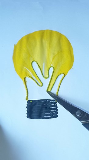 Thread Painting #art #drawing #foryou #1 #fypシ #bulb #thread #❤️