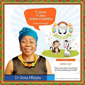 MANCOSA's School of Education has partnered with @Gcinamasiko Arts and Heritage Trust to bring children ten audio short stories during the lockdown period, narrated by Dr. Gcina Mhlophe. WATCH | Story 3: How Lion got his roar Zebra and Monkey were always the life of the party. They were devastated when Rhino did not invite them to his 'Horns Only' party. They had to come up with a plan to attend, but will it work? Honoris United Universities #EducationForImpact #Storytelling #LockdownStories | M