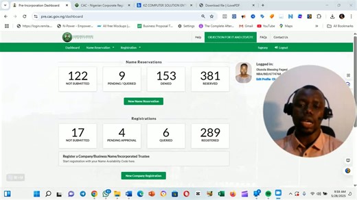 MODULE 5 COMPANY REGSTRATION NAME RESERVATION
